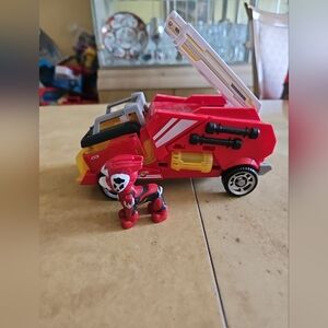 Paw Patrol Mission Paw Rocky Mission Recycle Truck Vehicle & Figure Complete Set